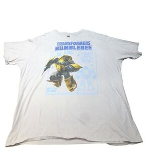 Hasbro Transformers Bumblebee Battle Mode 2018 Graphic T-Shirt Mens 2XL Gray